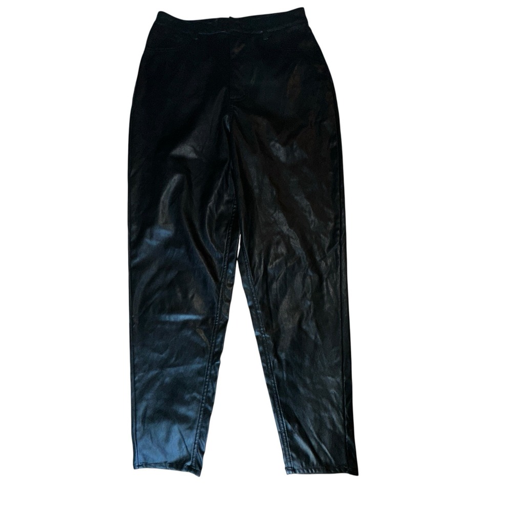 Juicy Couture Black Faux Leather Rodeo Style Pants Women's‎ Size 27